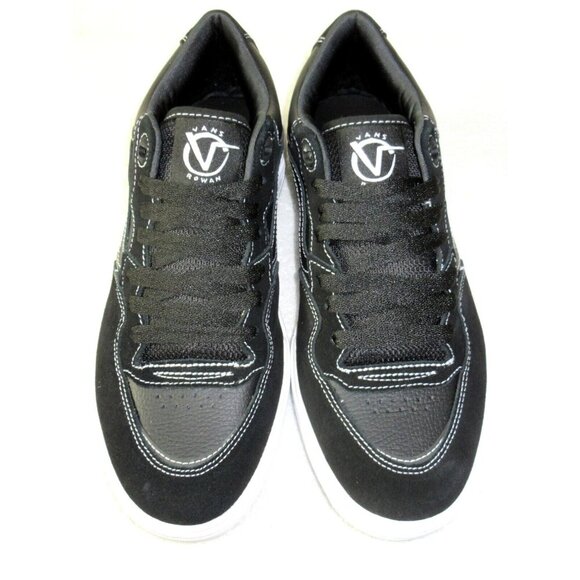 Vans Men's Rowan Zorilla 2 Black White Suede Leather Skate Shoes size 12 NIB - Picture 3 of 5